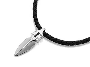 Police Stainless Steel Arrow Pendant and Cord 019812