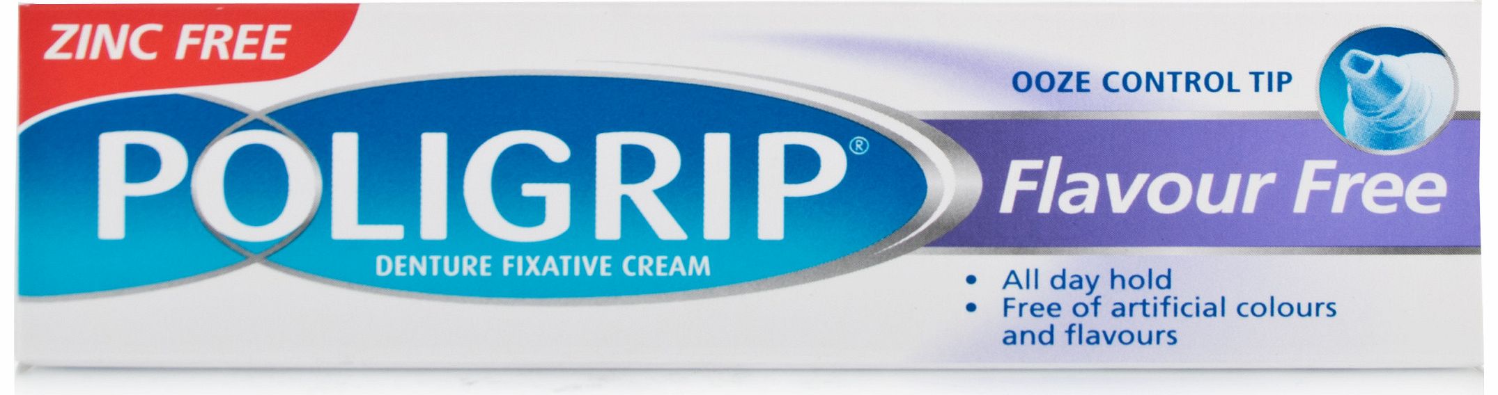 Denture Fixative Cream Flavour Free