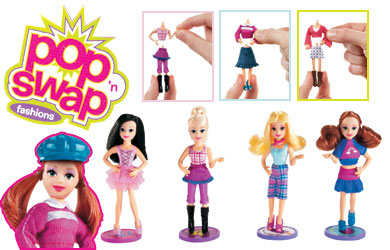 Polly Pocket Fashion Frenzy Pop and#39;nand39; Swap