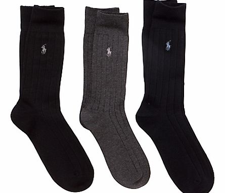 Polo Ralph Lauren Dress Socks, Pack of 3, One