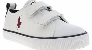 kids polo ralph lauren white falmuth low ez