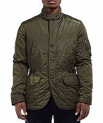 Multi-pocket military green jacket