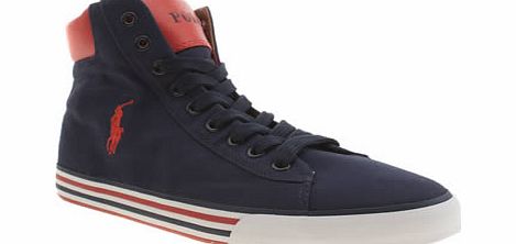 Polo Ralph Lauren Navy Harvey Mid Trainers