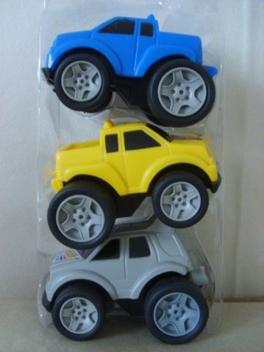 WILD WHEELER VEHICLE Set of 3 MONSTER TRUCKS