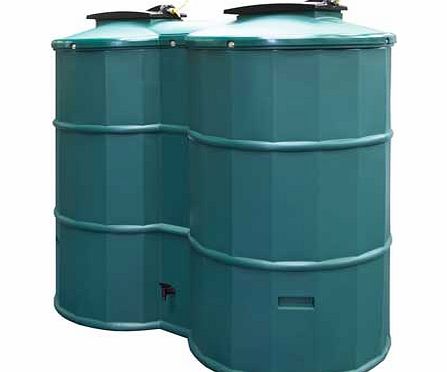 Polytank 1500 Litre Plastic Water Butt Kit - Green