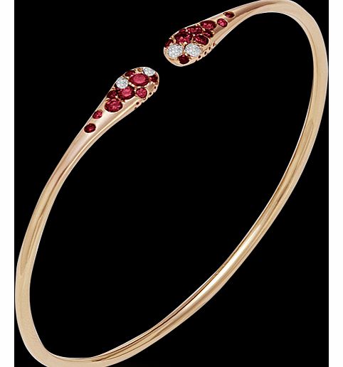 Ponte Vecchio Iside 18ct Rose Gold Ruby Bangle