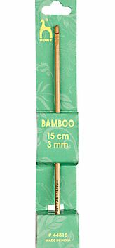 Pony 15cm Bamboo Crochet Hook, Assorted Widths