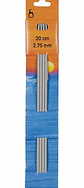 Pony 20cm Knitting Needles, Pack of 4, Assorted