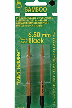 Pony Bamboo Knitting Needle Points, Black