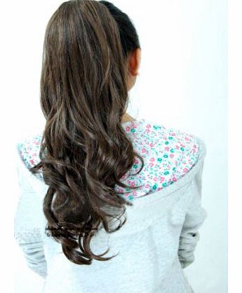 Pony Tail Hair Extension 19 Inch-Dark Brown