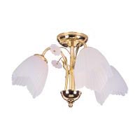 Poole Lucinda 3 Arm Brass Effect Pendant 3X40W