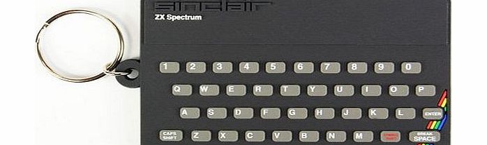 Pop Art Products Spectrum Keyring. Sinclair ZX Spectrum PVC Keyring