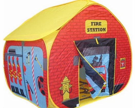 Childrens Pop Up Play Tent with a Unique Printed Play Floor Toy Play Tent/ Playhouse/ Den for Boys