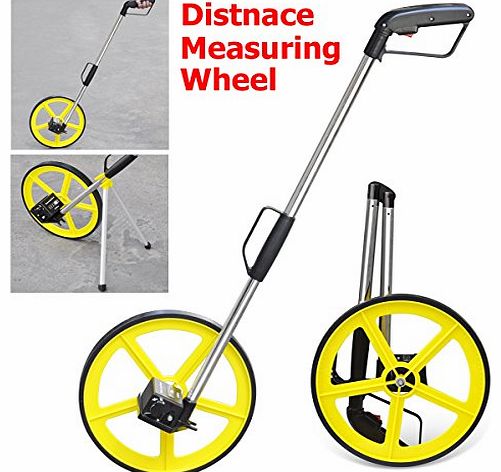Popamazing Foldable Large Distance Measuring Wheel In Bag Road Land with Support Stand
