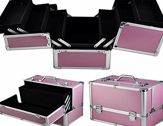 Popamazing Large Quality Space Storage Beauty Box Professional Make up Jewelry Cosmetic Vanity Case