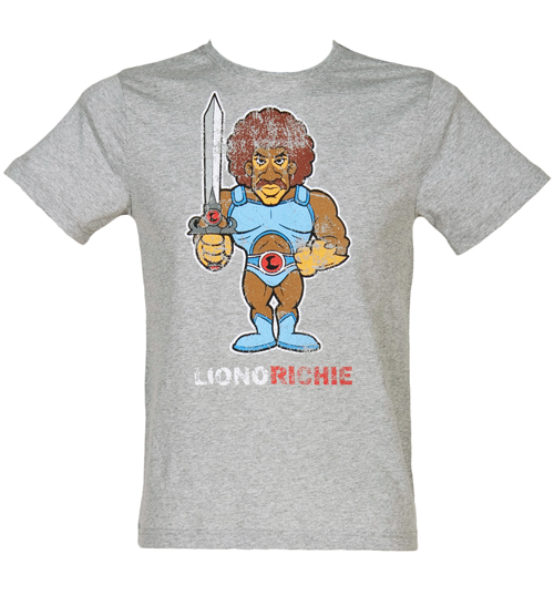 Popmash Mens Athletic Grey Liono Richie T-Shirt