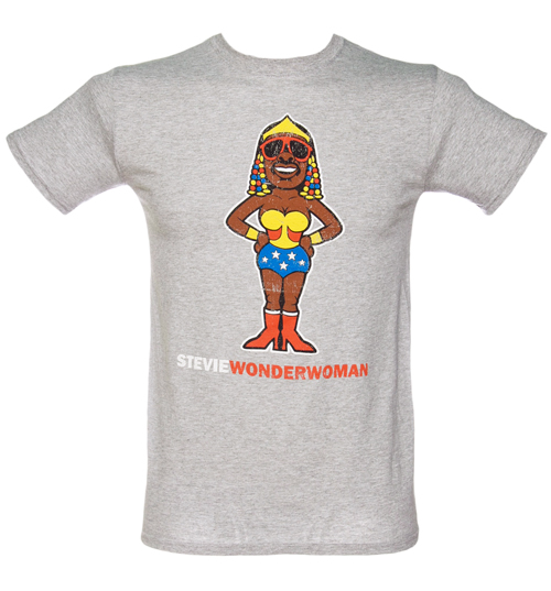 Mens Stevie Wonder Woman T-Shirt from Popmash