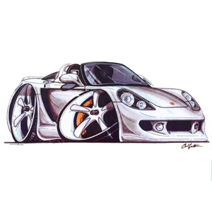 porsche Carrera GT - Silver Kids T-shirt