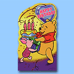 Portico Happy Birthday Pooh