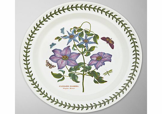 Portmeirion Botanic Garden Plate, Clematis,