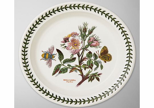 Botanic Garden Plate, Dog Rose,