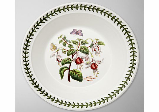 Portmeirion Botanic Garden Soup Plate, Fuchsia,