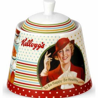 Portmeirion Kelloggs Sugar Bowl with Lid