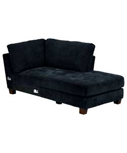 Right Hand Chaise Unit - Black