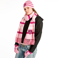 Portsmouth Hat and Scarf Set - Pink - Womens.