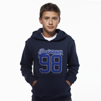 Portsmouth Hooded Top - Navy/Blue - Boys.