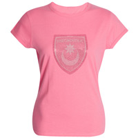 Rhinestone T-Shirt - Pink - Girls.