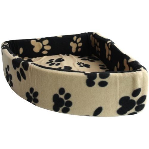 New Space Saving Corner Fleece Cat or Small Dog Bed