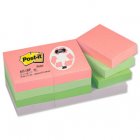 Post - It Case of 12 x Pastel Recycled Notes 38X51mm