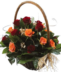 Autumn Rose Basket