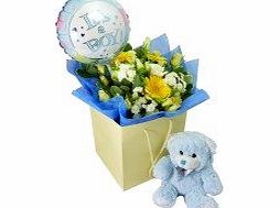 Post-a-Rose New Baby Boy Gift Bouquet