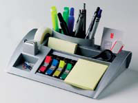 Post-it 3M Post-it note silver desk tidy organiser