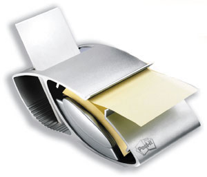 Post-it 3M Post-It Pininfarina Z-Note Dispenser Metallic