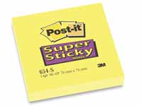 Post-it 3M Post-it Super Sticky notes, 76x76mm, daffodil