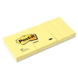 Post-it Canary Yellow Note 38x51mm