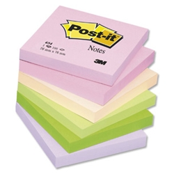 Post-it Note - Warm Pastel Rainbow - 76x76mm -12