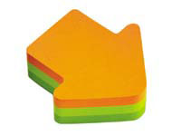 Post-it Note cube 2007A, arrow shape, multi