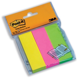 Post-it Note Page Markers - 3 pack - 25x76mm Ref