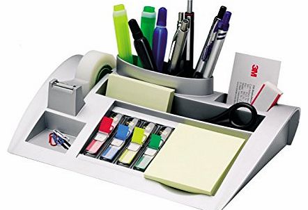 Post-It  C50 Desk Organiser Set - Dispenses Post-it Notes, Index Flags and Scotch Tape - Filled