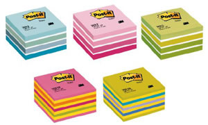 Post-it Post it Note Cube Pad of 450 Sheets 76x76mm