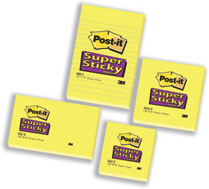 Post-it Post it Super Sticky Removable Notes Pad 90