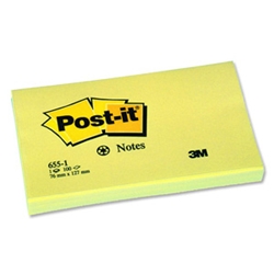 Post-it Recycled Post-it Notes - Canary Yellow -