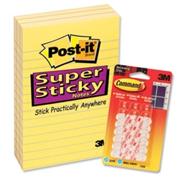 Post-it Super Sticky Notes Ruled Pad 90 Sheets