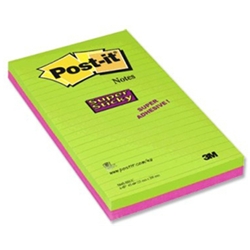 Post-it Super Sticky Notes Ultra Green/Pink Pack 4