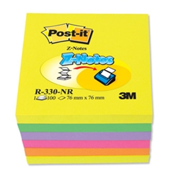 Post-it Z-Note - Neon Rainbow - 76x76mm - 6 pads