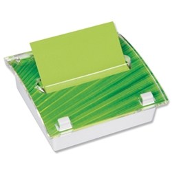 Post-it Z-Note Dispenser Acrylic with 8 Green